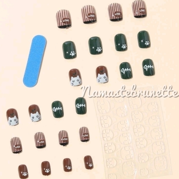 2/$16 Kitty Cat Press On Nails - Picture 5 of 15